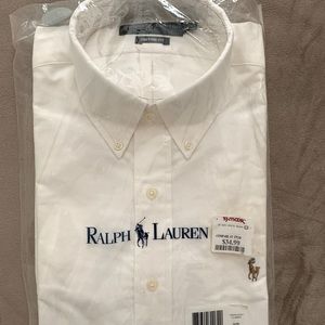 Mens long sleeve Ralph Lauren button down size 15.5 x 34/35. 100% cotton